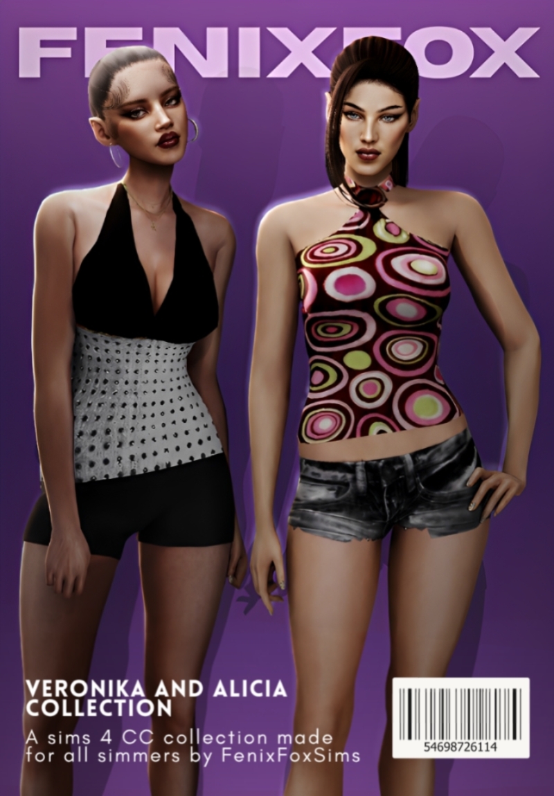 Mix Veronika and Alicia Collection by fenixfox - The Sims 4 Custom Content