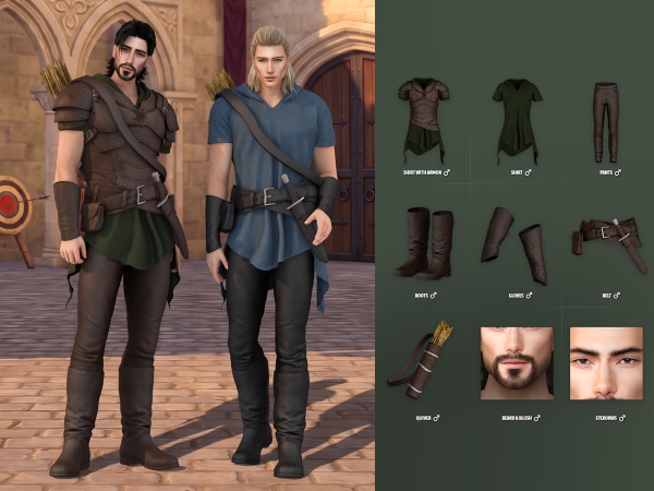 Alpha Archer Lookbook - The Sims 4 Custom Content