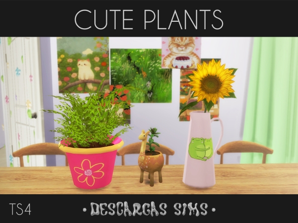 Alpha Cute Plants - The Sims 4 Custom Content