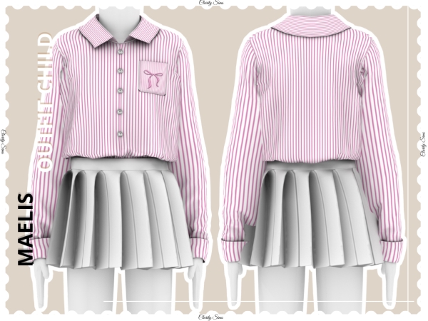 Alpha Maelis Outfit Child - The Sims 4 Custom Content
