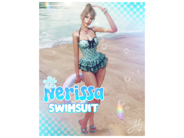 Sims 4 Mix Trajes de Baño para Mujer CC: heartquake ♡ | nerissa swimsuit