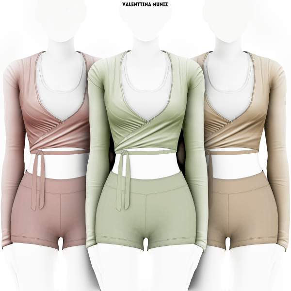 Alpha Matcha girl Set Valenttina Muniz by valentinamuniz - The Sims 4 Custom Content