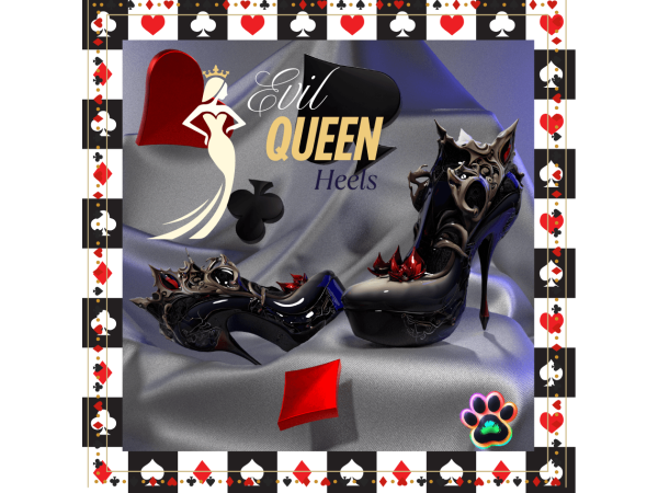 Alpha Evil Queen Heels by PastelPaws - The Sims 4 Custom Content