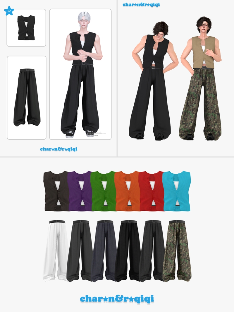 Mix [charonroqiqi]260705_bottom_M by roqiqi - The Sims 4 Custom Content