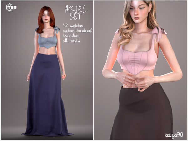Alpha Ariel Set by astya96cc - The Sims 4 Custom Content