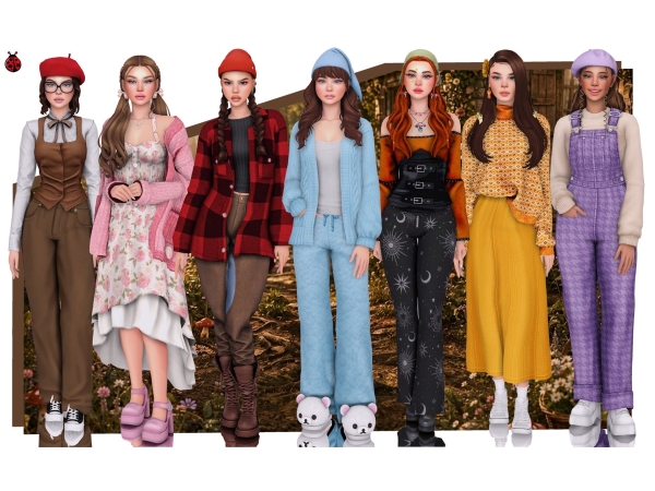Mix Seven Dwarfs Inspired Collection PUBLIC LOOKBOOK DOWNLOAD - The Sims 4 Custom Content