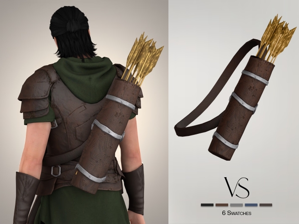 Alpha Archer Set Quiver - The Sims 4 Custom Content