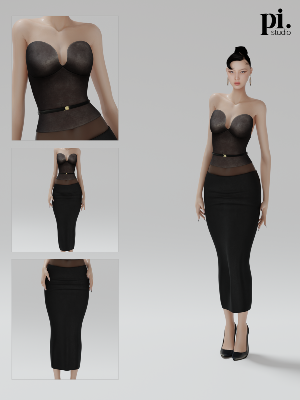 Alpha Jennie's Outfit 2026 Time100 Gala (Patreon) by admpietros - The Sims 4 Custom Content