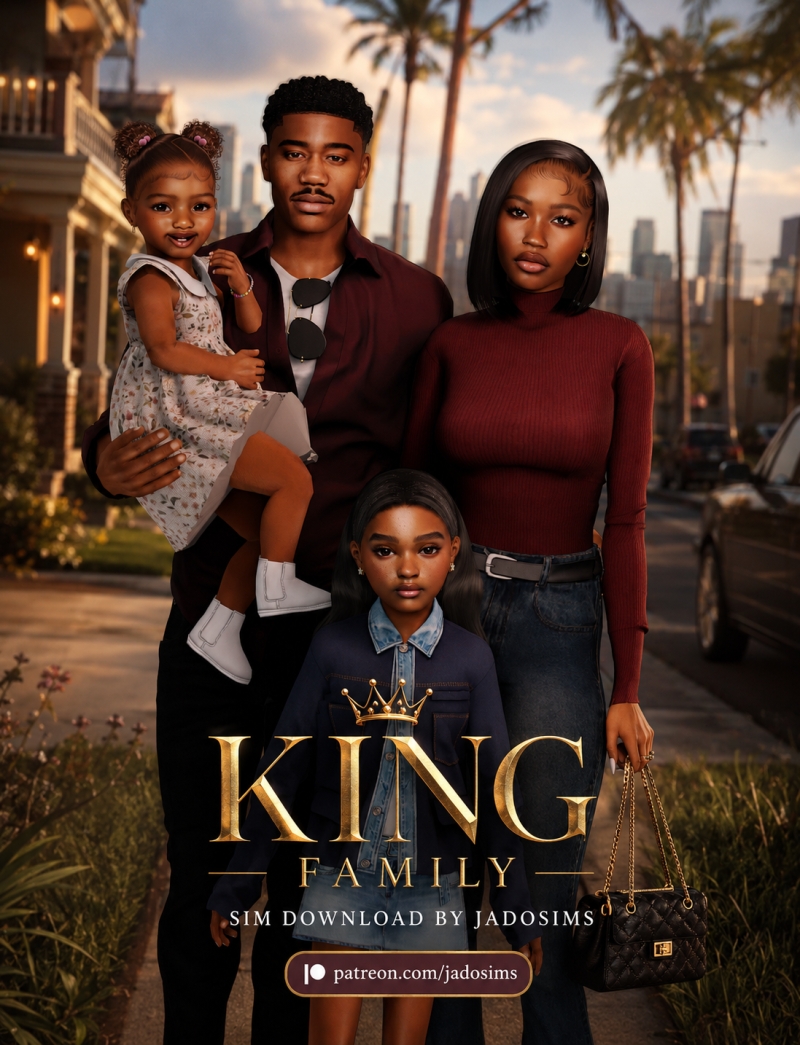 Alpha King Family (Sim Download) by shopwithflynnn - The Sims 4 Custom Content