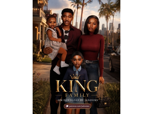 Alpha King Family (Sim Download) - The Sims 4 Custom Content
