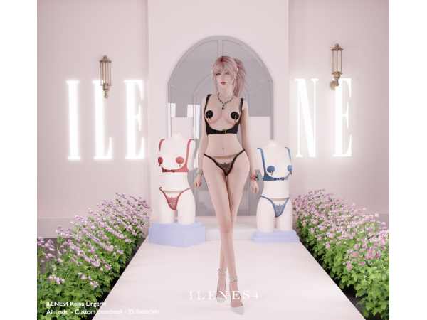 Alpha ILN Reina Lingerie - The Sims 4 Custom Content