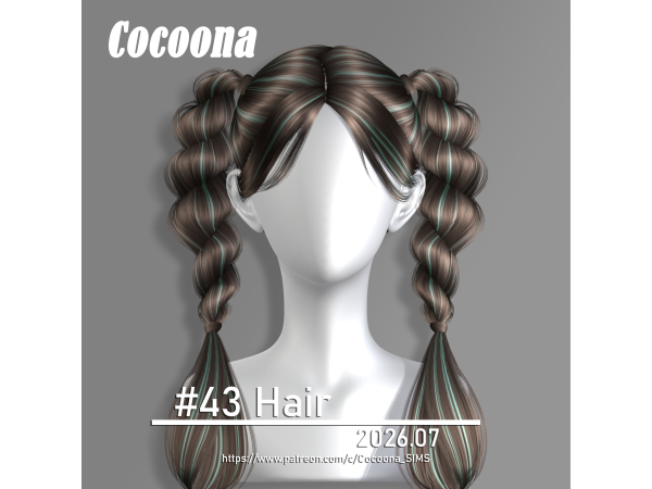 Sims 4 Cocoona_HAIR 43 by Cocoona_SIMS