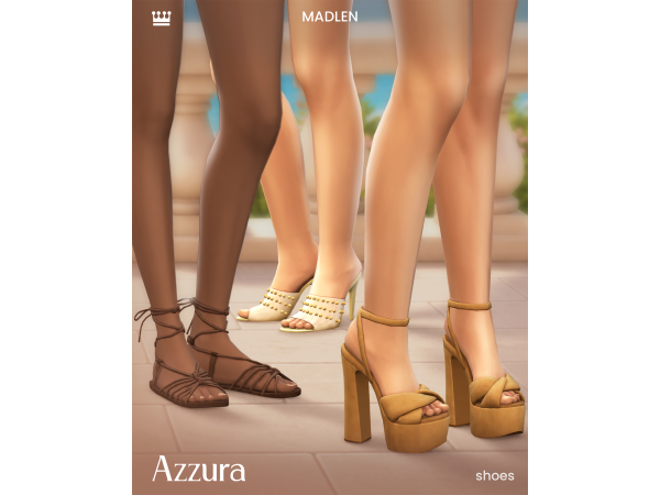 Maxis Match Azzura Shoe Set by madlen - The Sims 4 Custom Content