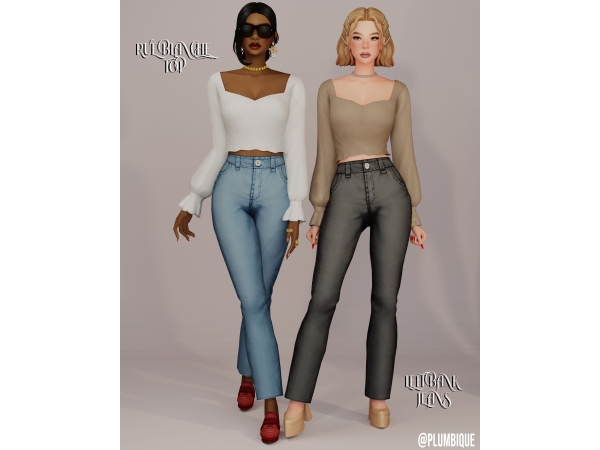 Maxis Match Plumbique_RUE BLANCHE TOP - The Sims 4 Custom Content