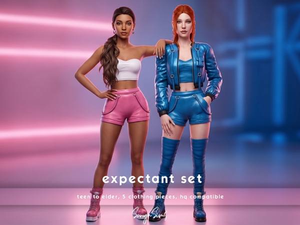 Alpha EXPECTANT SET COMPLETE PACK - The Sims 4 Custom Content