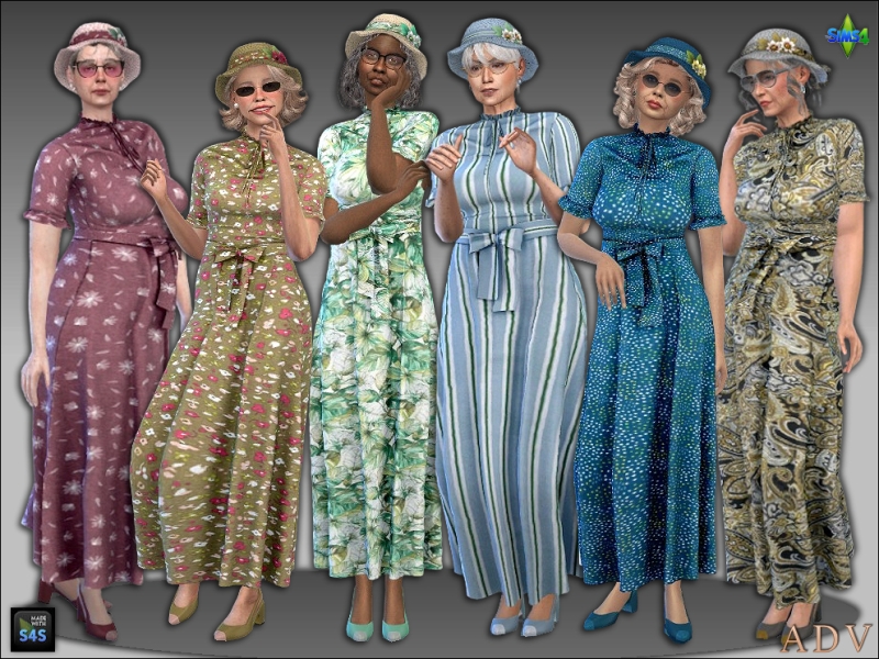 Alpha Outfit for female seniors by artedellavita_mabra - The Sims 4 Custom Content