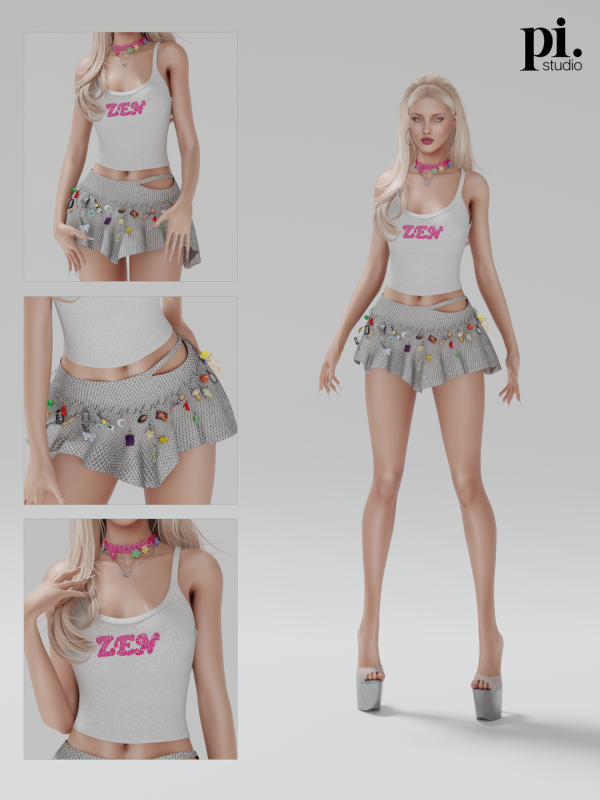 Alpha Zara Larsson's Top Skirt RuPaul's Drag Race (Patreon) by admpietros - The Sims 4 Custom Content
