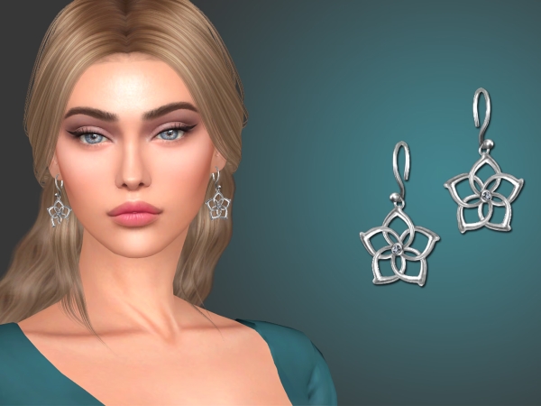 Alpha Mysty earrings - The Sims 4 Custom Content