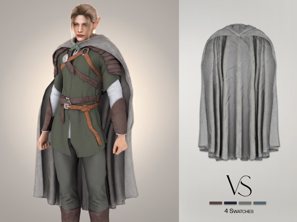 Alpha Legolas Cloak - The Sims 4 Custom Content
