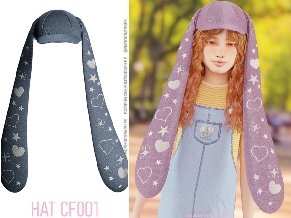 Alpha Hat CF001 - The Sims 4 Custom Content