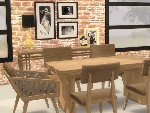 Alpha Lexington Dining Room - The Sims 4 Custom Content