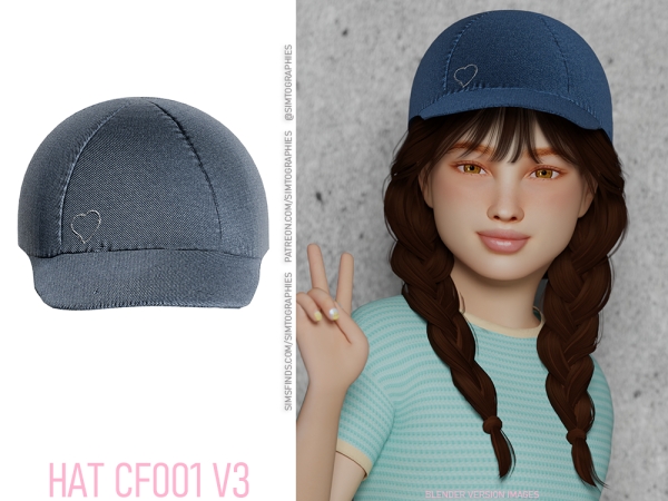 Alpha Hat CF001 V3 - The Sims 4 Custom Content