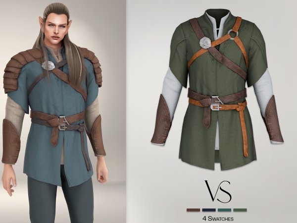 Alpha Legolas Top - The Sims 4 Custom Content