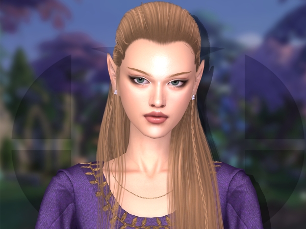 Alpha Legolas Hairstyle Female - The Sims 4 Custom Content