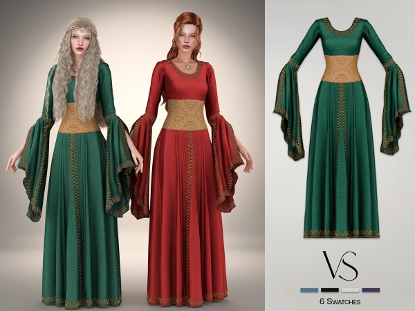 Alpha Mysty Gown - The Sims 4 Custom Content