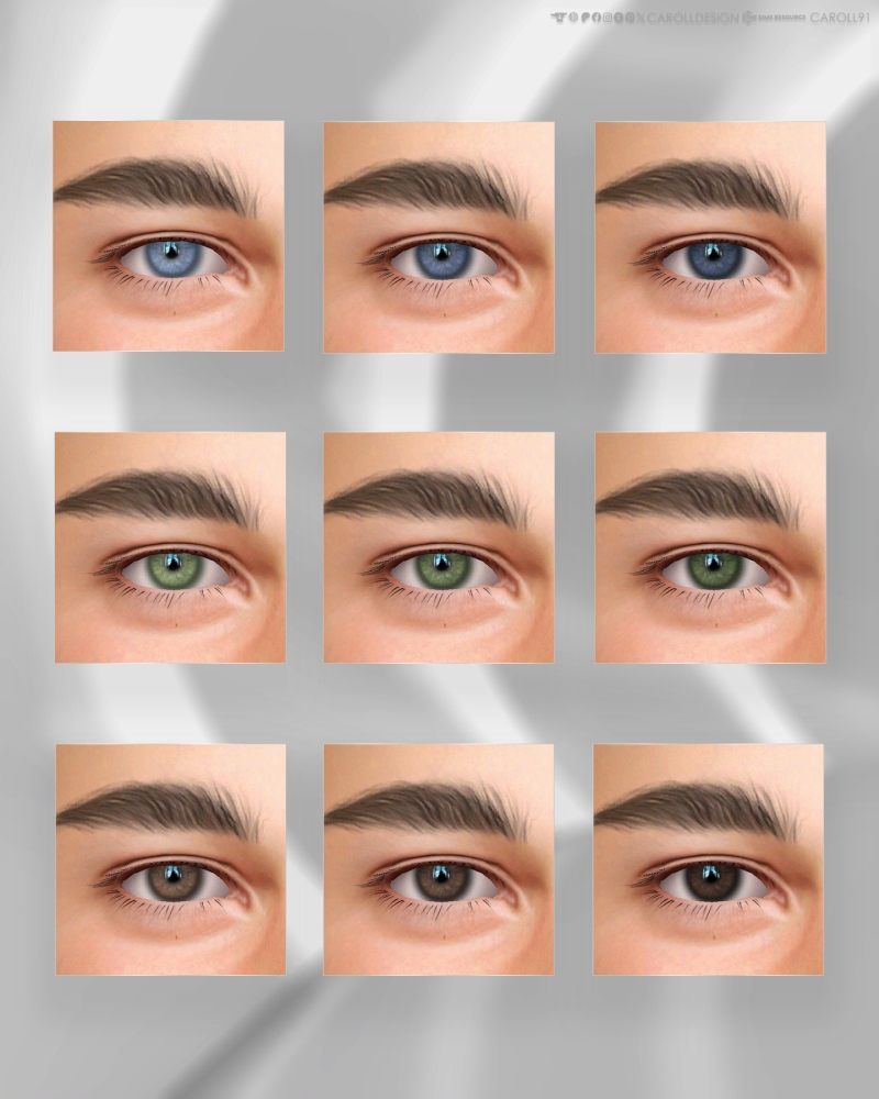 Alpha Noah Eyes HQ by carolldesign - The Sims 4 Custom Content