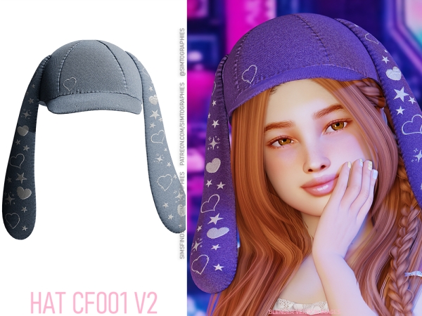 Alpha Hat CF001 V2 - The Sims 4 Custom Content