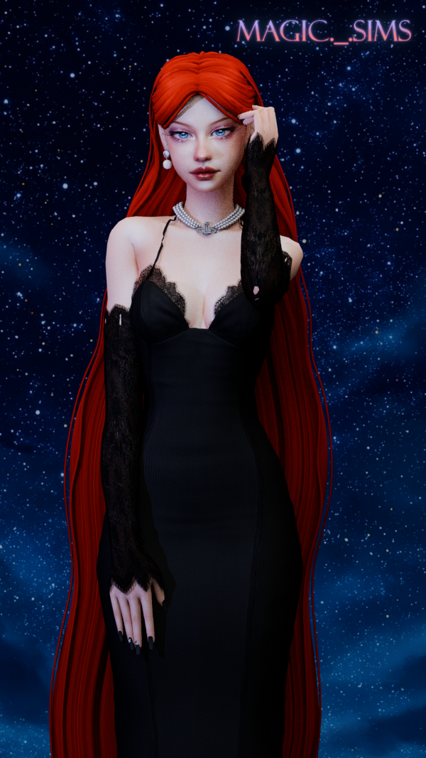 Maxis Match Lúthien hair Magic_sims by simsfinds - The Sims 4 Custom Content