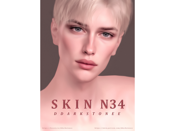 Alpha SKIN N34 by ddarkstonee - The Sims 4 Custom Content