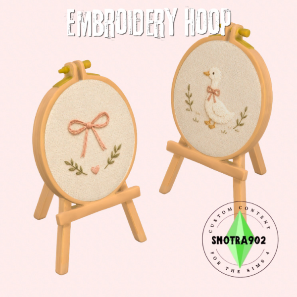 Maxis Match Embroidery Hoop by simsfinds - The Sims 4 Custom Content