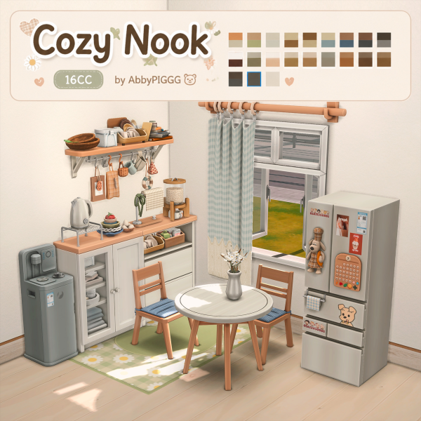 Maxis Match Cozy Nook _ 16CC by simsfinds - The Sims 4 Custom Content