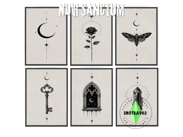 Mix Noir Sanctum by Snotra902 - The Sims 4 Custom Content