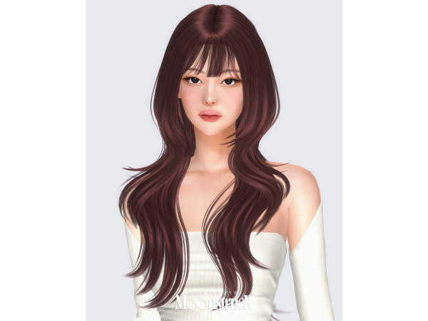 Alpha [SIMS4] HAIR_NO_011_V2 by MoonstrucK_3D - The Sims 4 Custom Content