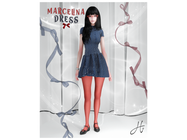 Alpha heartquake marcelina dress - The Sims 4 Custom Content