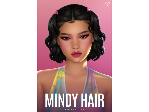 Maxis Match Mindy Hair by TwistedCat - The Sims 4 Custom Content