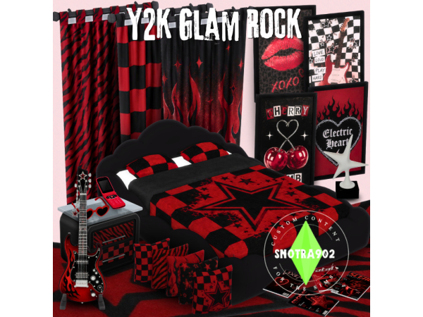 Maxis Match Y2K Glam Rock by Snotra902 - The Sims 4 Custom Content