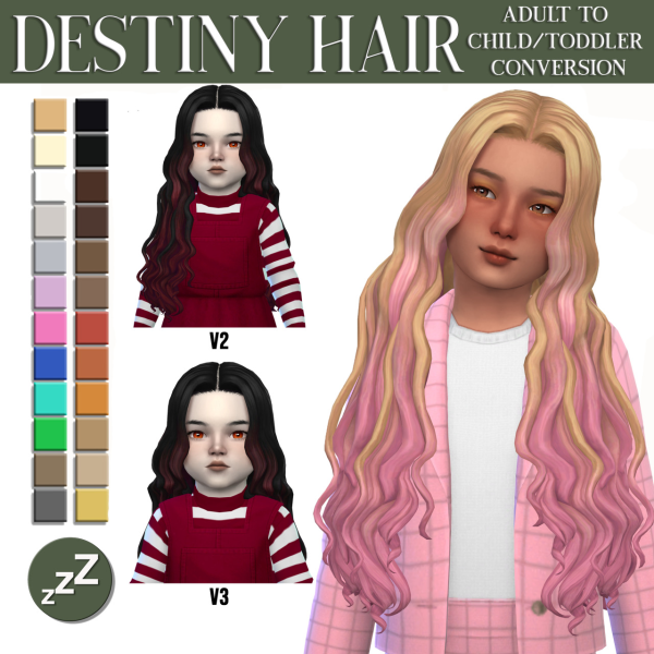 Maxis Match AH00B Hair Conversions by simsfinds - The Sims 4 Custom Content