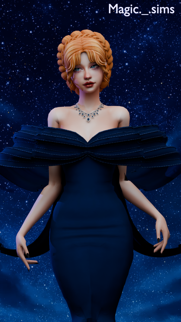 Maxis Match Lydia hair Magic_sims by simsfinds - The Sims 4 Custom Content