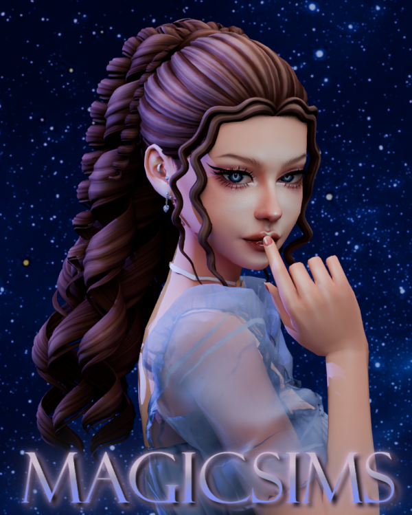Maxis Match Eryenne hair Magic_sims by simsfinds - The Sims 4 Custom Content