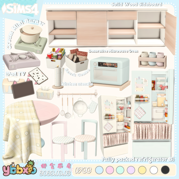 Maxis Match Delicious Kitchen by simsfinds - The Sims 4 Custom Content