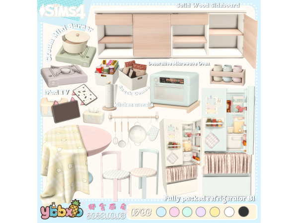 Maxis Match Delicious Kitchen by simsybbxb - The Sims 4 Custom Content