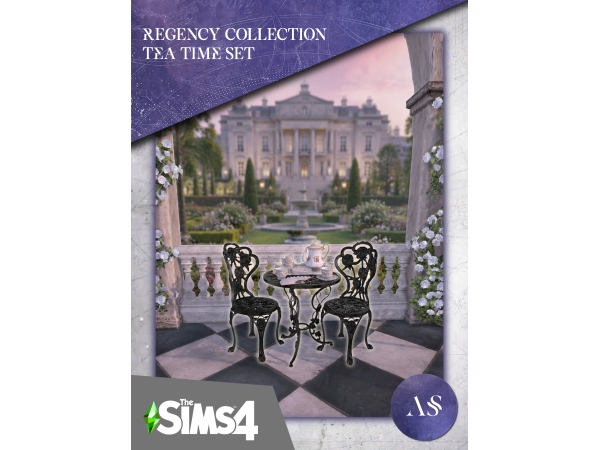 Alpha Regency GardenSet TeaTime - The Sims 4 Custom Content