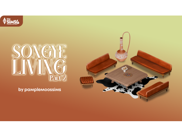 Maxis Match SONGYE living Set part 2 by pamplemoossims - The Sims 4 Custom Content