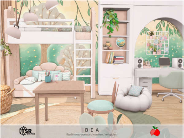 Mix Bea kids room - The Sims 4 Custom Content