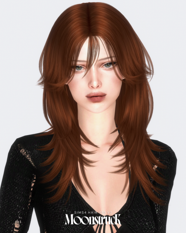 Alpha [SIMS4] HAIR_NO_013_V2 by simsfinds - The Sims 4 Custom Content
