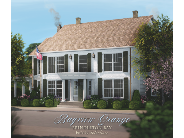 Alpha Bayview Grange Brindleton Bay by Solarlines - The Sims 4 Custom Content